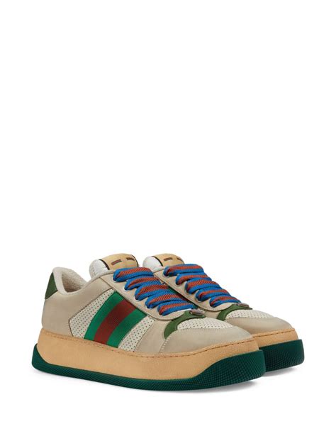 gucci lace up monogram logo sneakers|gucci sneakers farfetch.